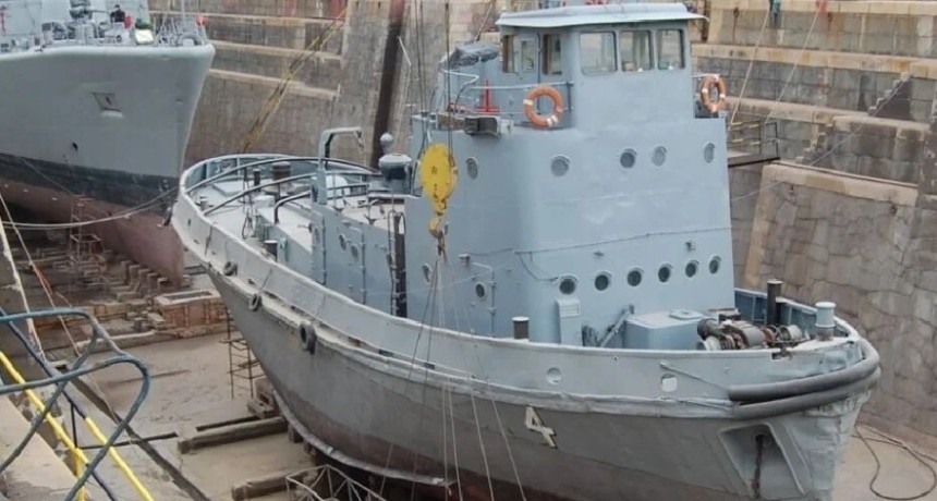 Se hundi&oacute; el remolcador ARA Mataco en Puerto Belgrano durante el temporal