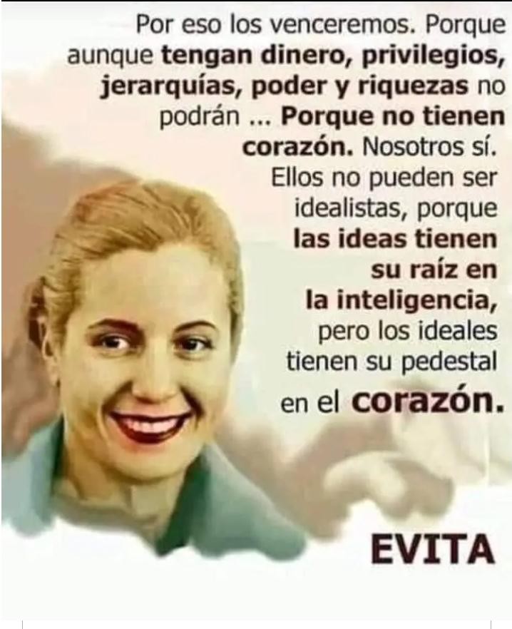 Aniversario número 71 del fallecimiento de Evita, se la recuerda en todo el Pais