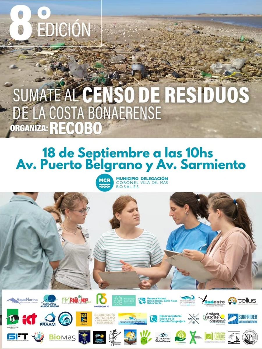 8° edición del Censo de Residuos de la Costa Bonaerense en Villa del Mar