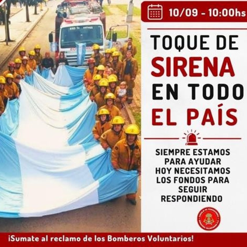 Sirenazo de Bomberos Que se escuche en todo el pais!!