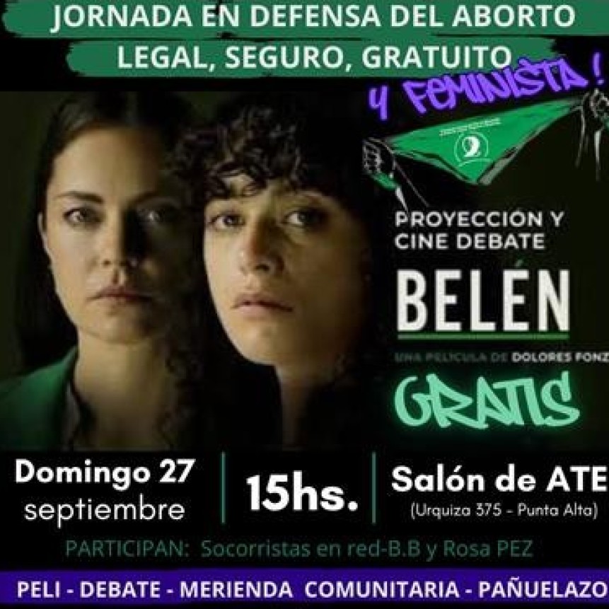 Cine, debate y reflexi&oacute;n en Punta Alta por los seis a&ntilde;os de la Ley de IVE