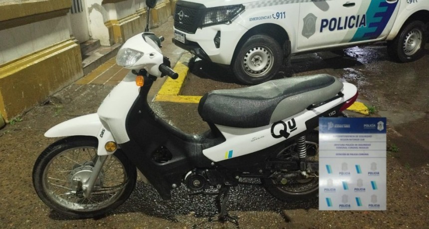 ESCAP&Oacute; DE UN CONTROL, HUY&Oacute; A PIE Y TERMIN&Oacute; APREHENDIDO TRAS CAER CON SU MOTO