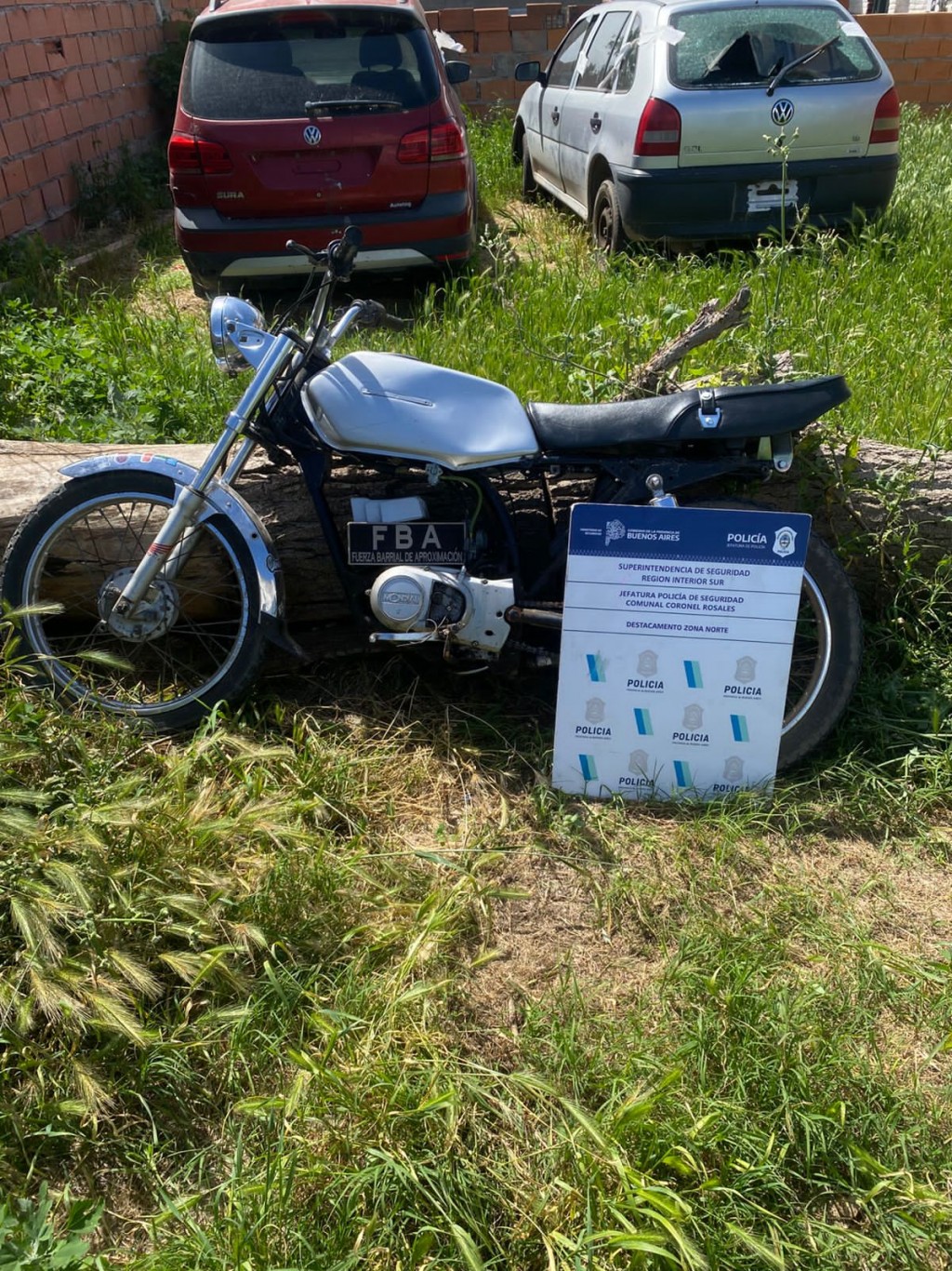 Aprehensión por motovehículo con numeración suprimida en Punta Alta