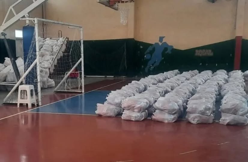 Cronograma de entrega de módulos alimentarios en Coronel Rosales