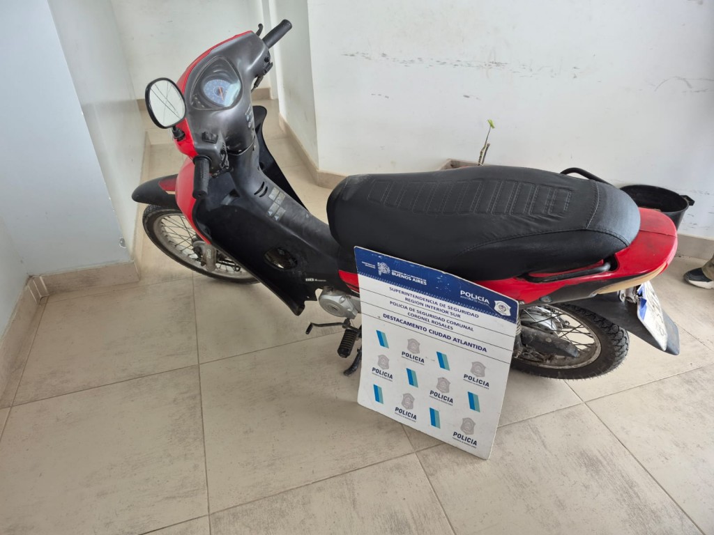 Recuperan una moto robada en ATE V tras tareas investigativas