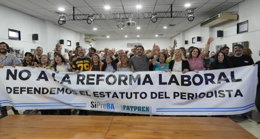 Asumió la nueva Comisión Directiva del Sipreba con la defensa del Estatuto del Periodista y el «No» a la reforma laboral