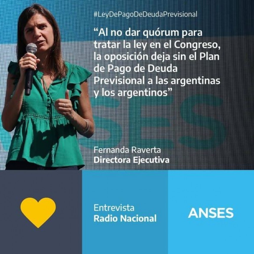 El impresindible tratamiento de la Ley de Plan de Pago de Deuda Previsional que la oposicion debe garantizar