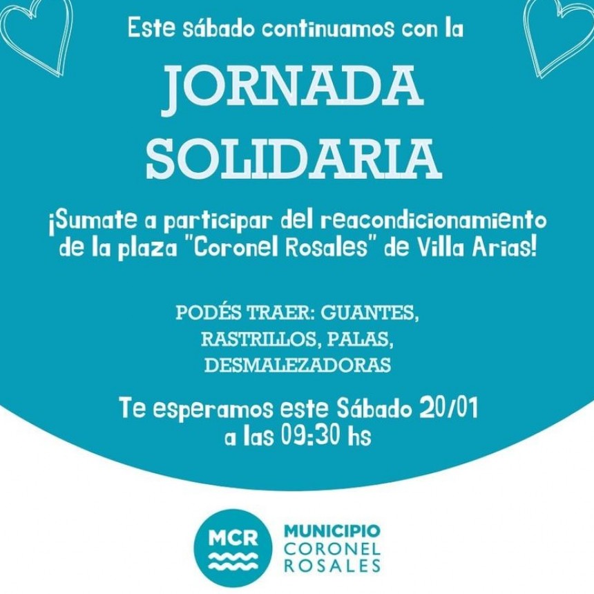 Jornada solidaria en villa Arias