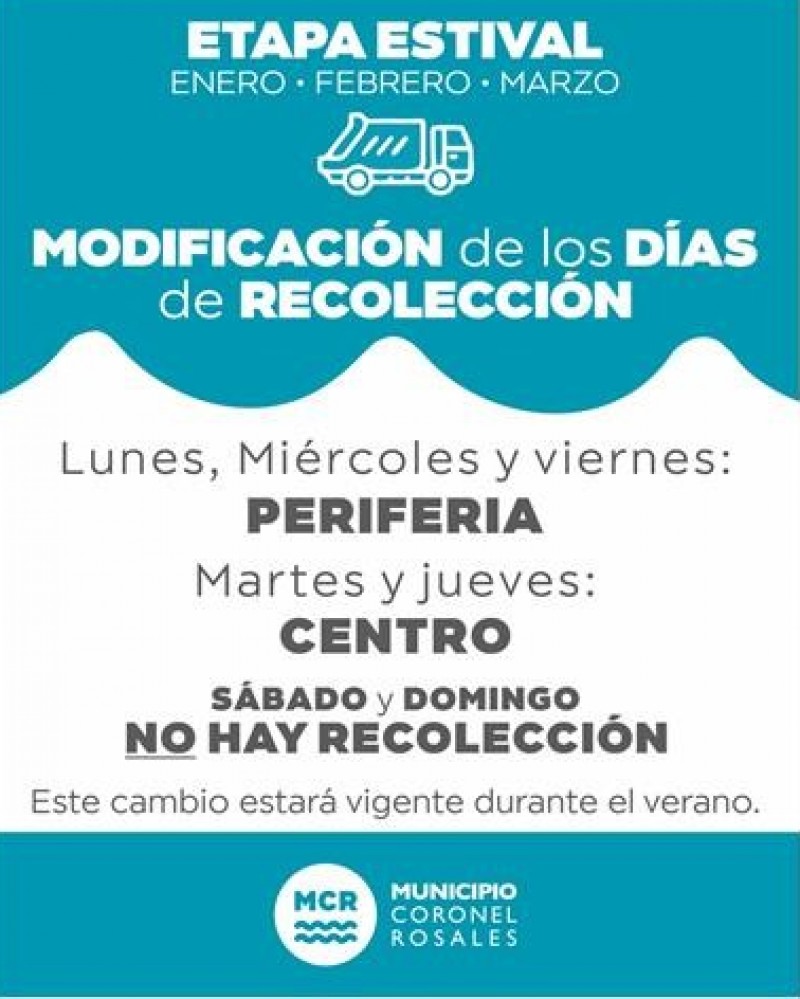 Horarios de Recolecci&oacute;n de Residuos en Verano