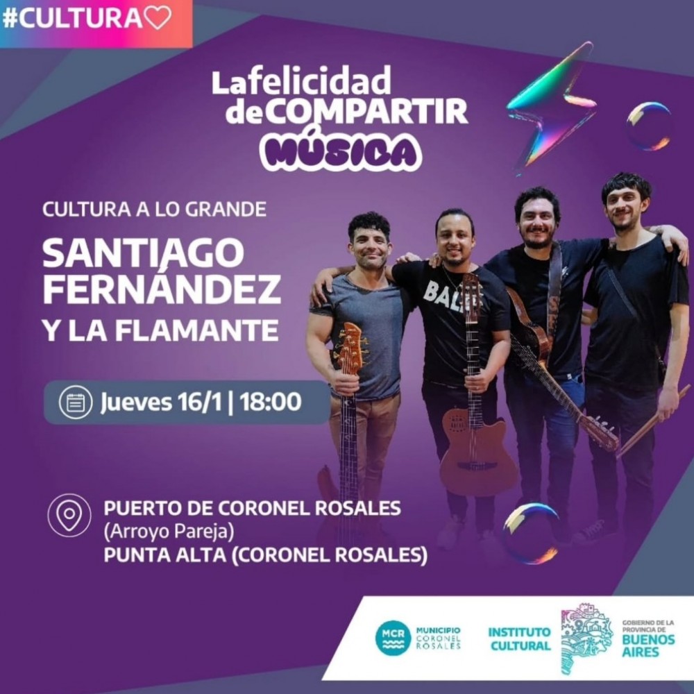 Agenda Turistica: La musica de Santi Fernandez y la Flamante en dos shows