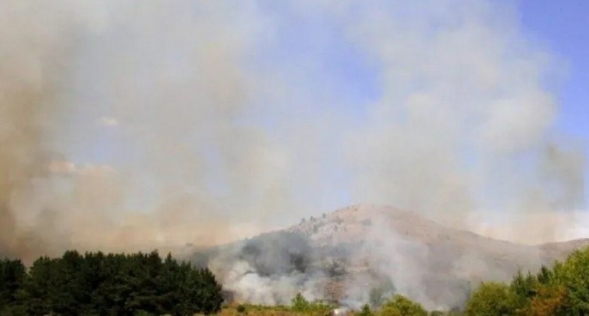 Incendio en las sierras de Tandil: 