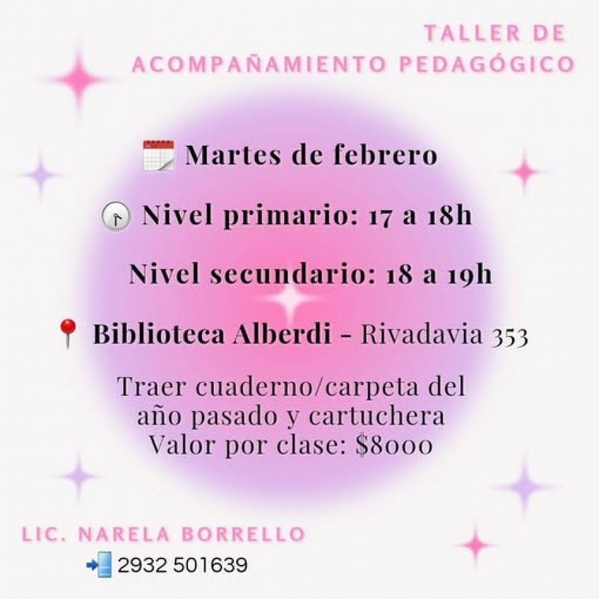 Talleres de acompa&ntilde;amiento a las trayectorias educativas