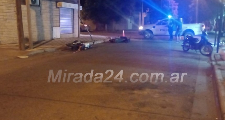 Violento choque de Motos