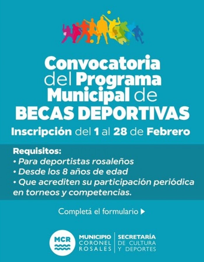 Se encuentran abiertas las inscripciones al Programa Municipal de Becas Deportivas 2025! 