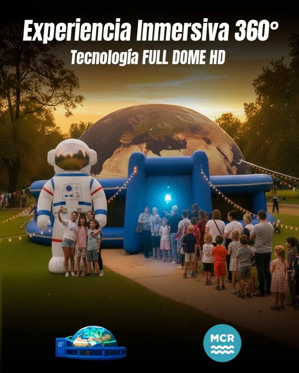El Planetario Móvil 360° llega a Punta Alta con una experiencia inmersiva para toda la familia