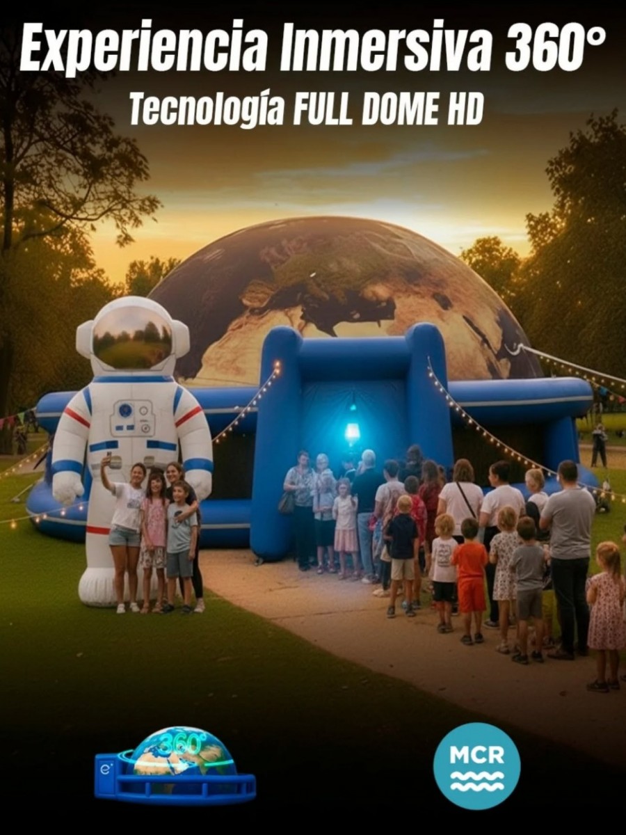El Planetario Móvil 360° llega a Punta Alta con una experiencia inmersiva para toda la familia