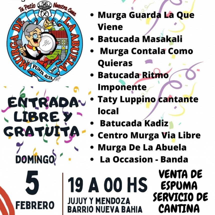 Inicio del corso en el patio de la Abuela