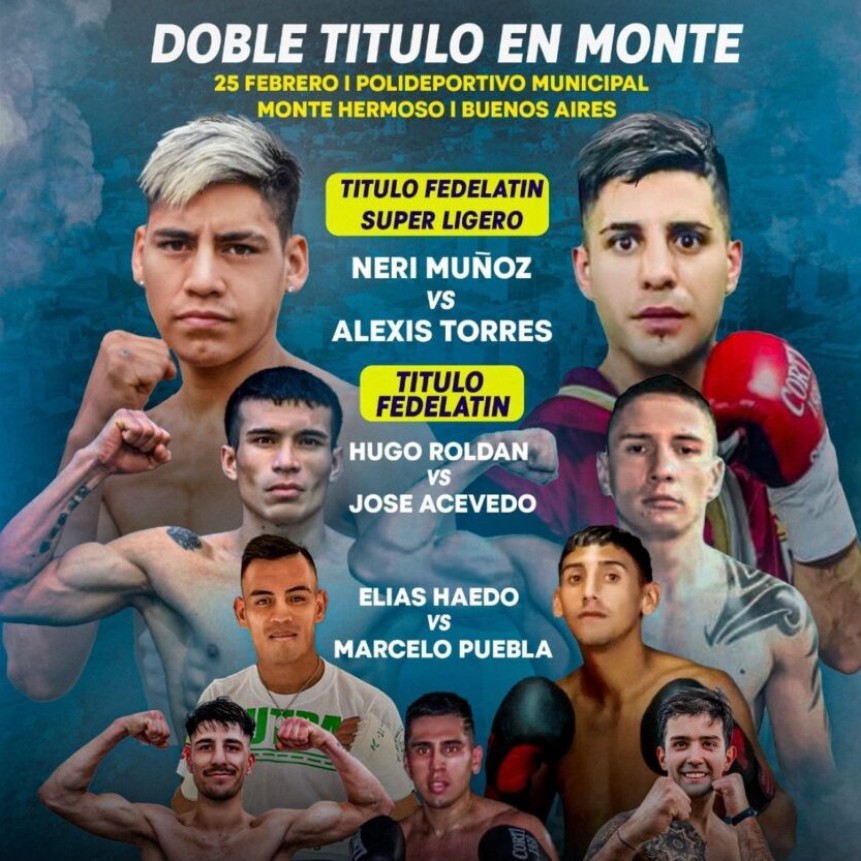 Cartelera de Boxeo en Monte Hermoso temporada 23