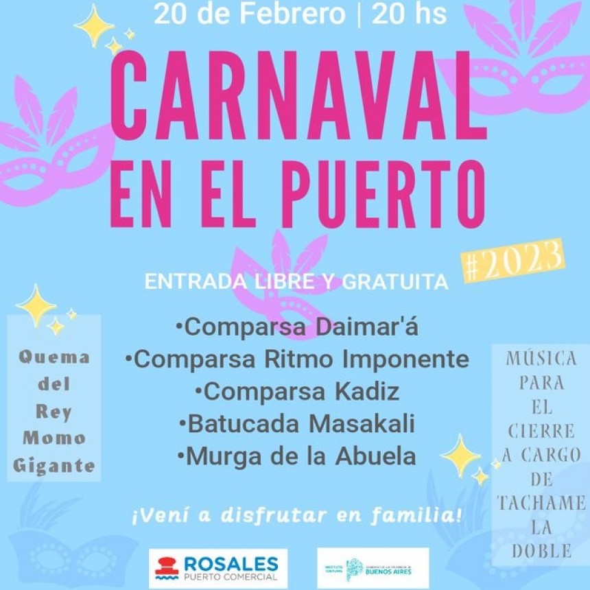 Puerto rosales se viste de Carnaval!!