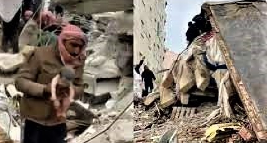  Los t&iacute;os se har&aacute;n cargo de la beba nacida bajo los escombros del terremoto 