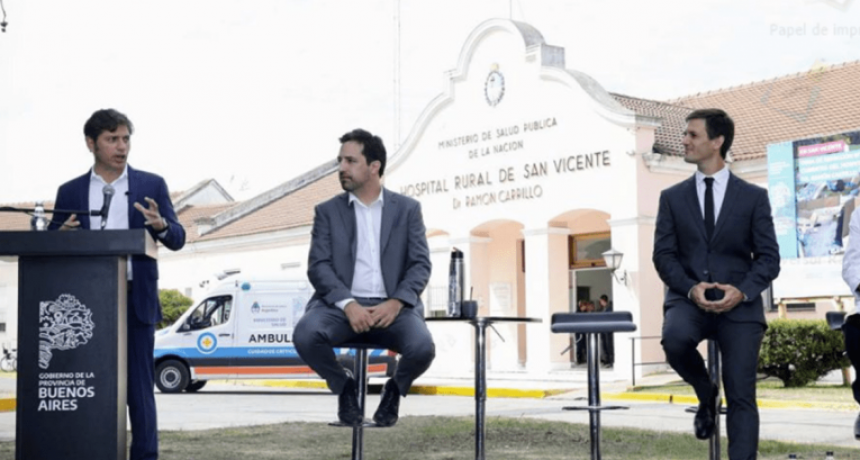 Kicillof encabez&oacute; el acto de provincializaci&oacute;n del Hospital Ram&oacute;n Carrillo de San Vicente