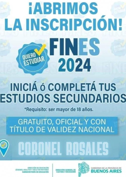 Inscripciones a FinEs 2024 para terminar el secundario