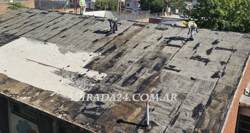 Importantes trabajos de reparaci&oacute;n en la Escuela Primaria N&deg; 22