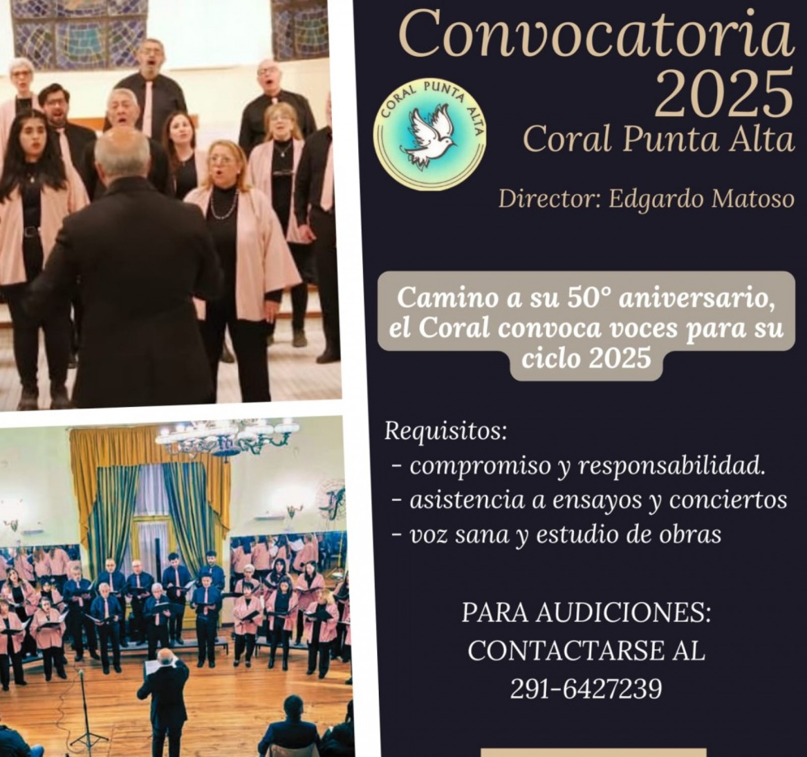 El Coral Punta Alta tiene abierta la Inscripci&oacute;n para Nuevas Voces