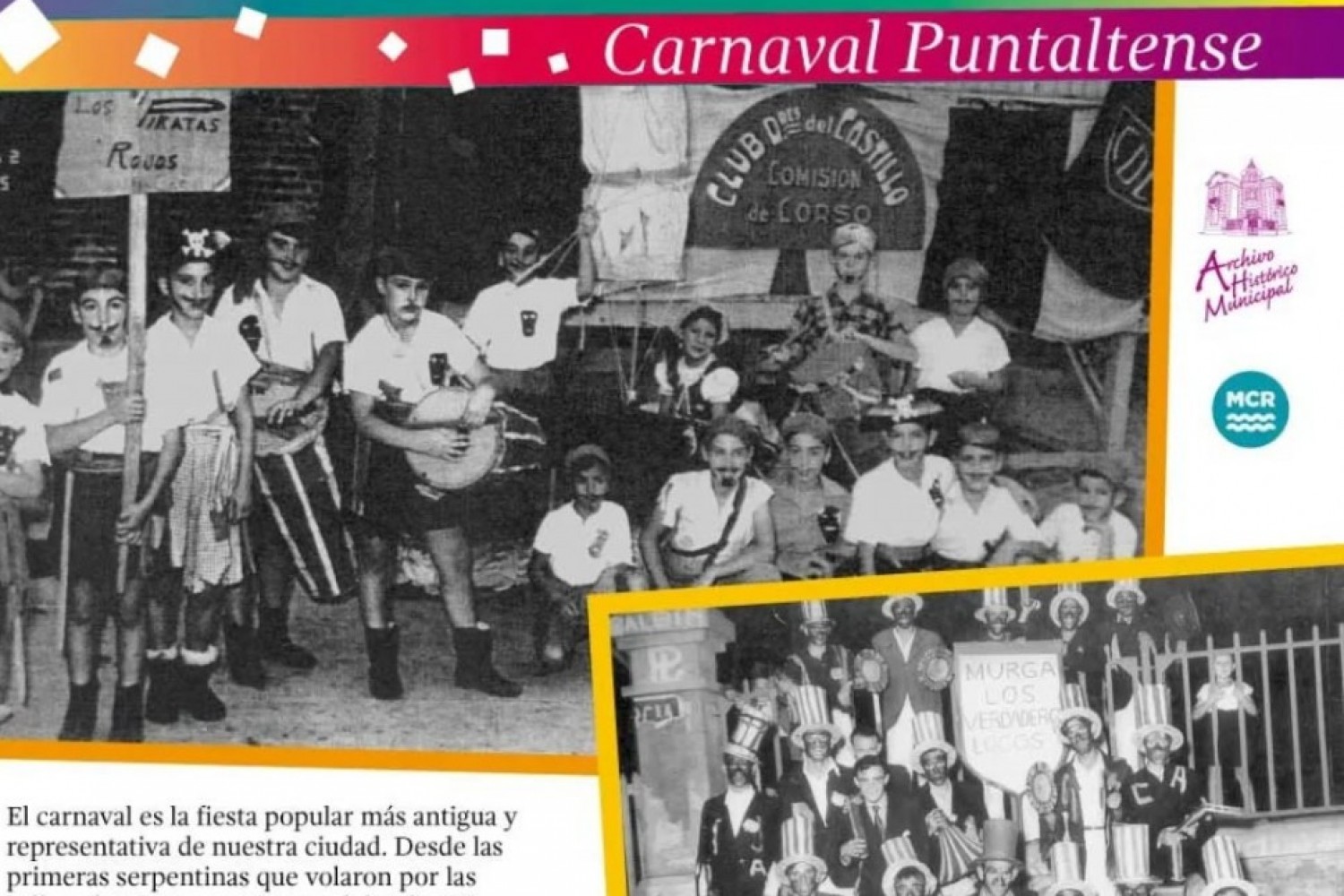 Carnavales Rosale&ntilde;os a trav&eacute;s del Archivo Municipal