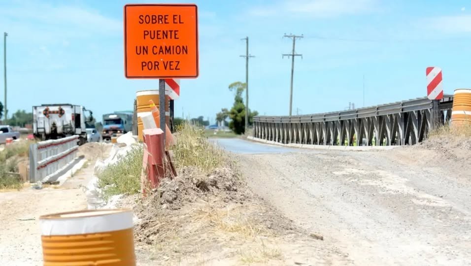 Cortarán el tránsito en uno de los puentes sobre la ruta nacional 3, cerca de Bahía Blanca