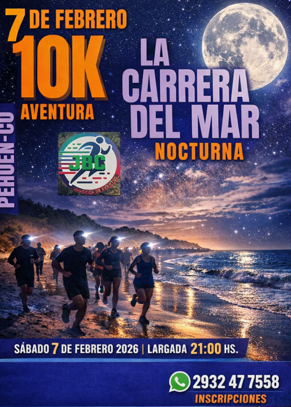 La Carrera del Mar Nocturna 2026 ya tiene fecha en Pehuen Co