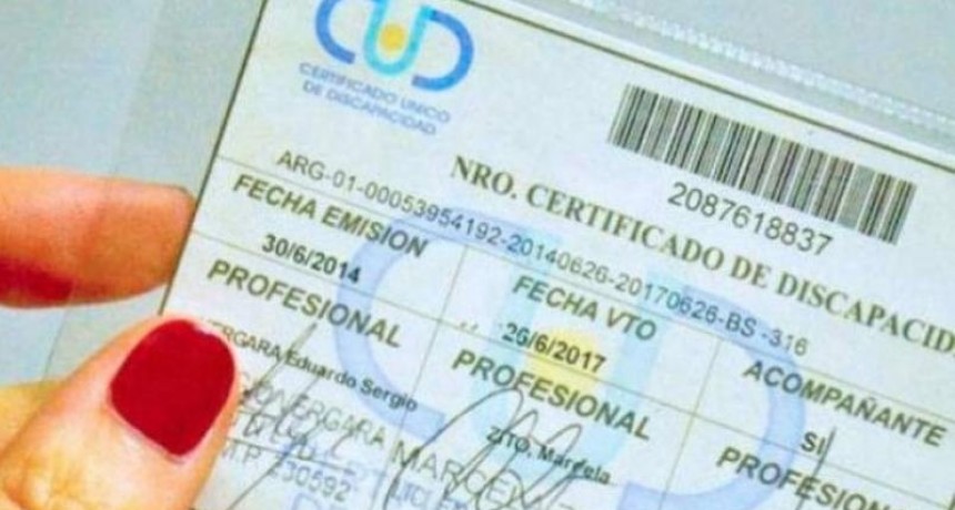 En rosales prorrogan Certificados &Uacute;nicos de Discapacidad por un a&ntilde;o 