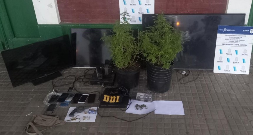 ALLANAMIENTO POSITIVO, APREHENDIDO POR DESOBEDIENCIA, TENECIA ILEGAL DE ARMA DE FUEGO 