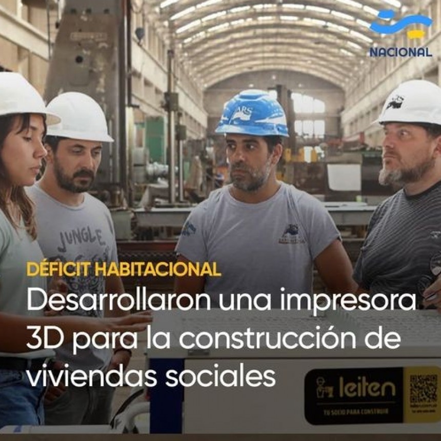 Desarrollaron una impresora 3D para la construcci&oacute;n de viviendas sociales