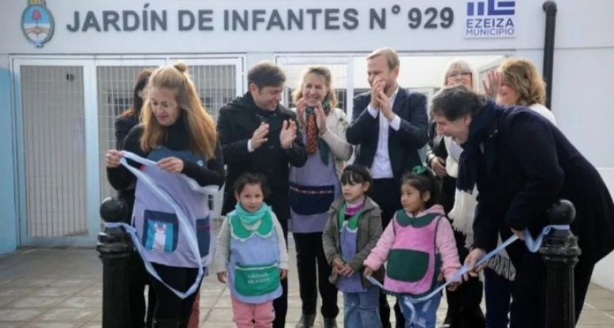 Kicillof inaugur&oacute; infraestructura educativa y sanitaria en la localidad de Matheu