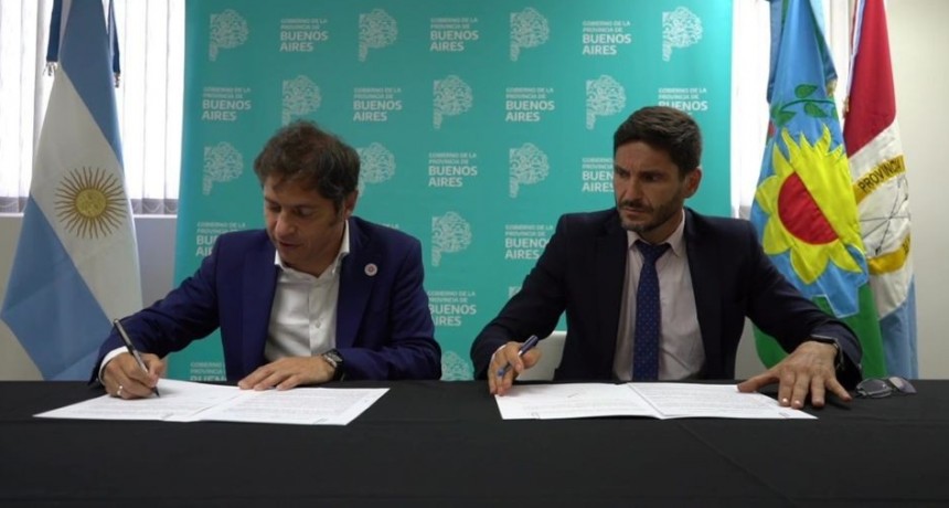 Kicillof y Pullaro firmaron un convenio de asistencia rec&iacute;proca en materia de seguridad