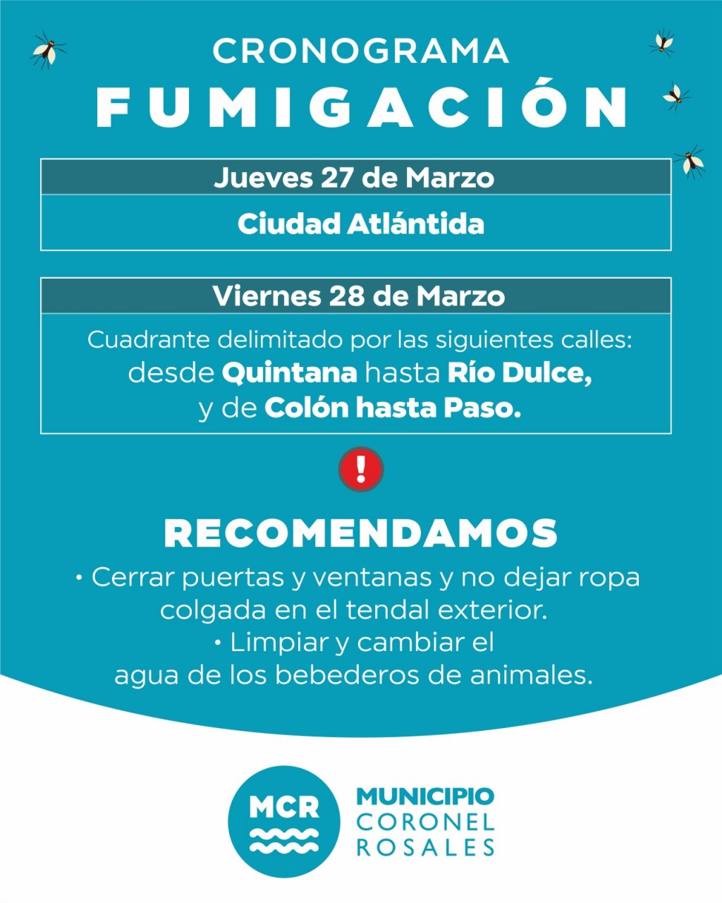 Cronograma de fumigación 