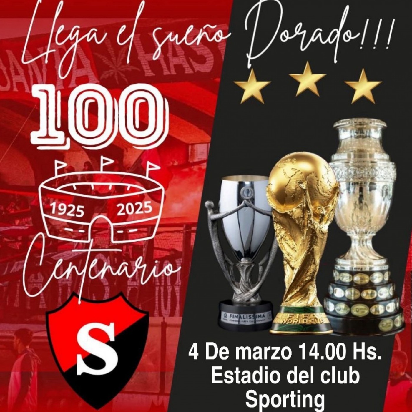 Llegan las copas del mundo a Sporting