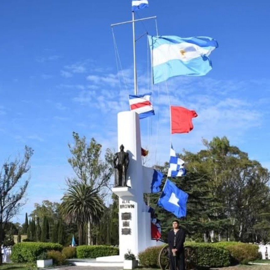 168&ordm; Aniversarios del fallecimiento del almirante Brown, fundador de la Armada