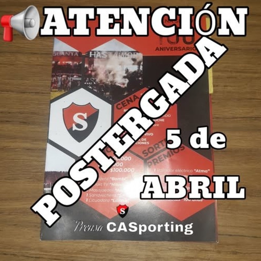 Posponen para abril la fiesta de Sporting