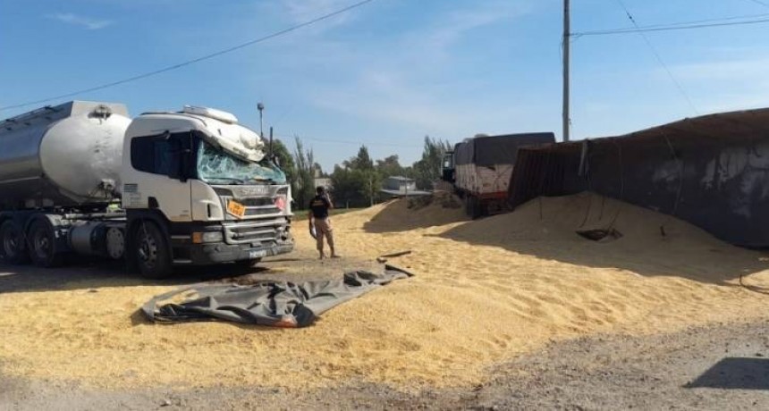  Impactante choque m&uacute;ltiple en Gr&uuml;nbein sin heridos