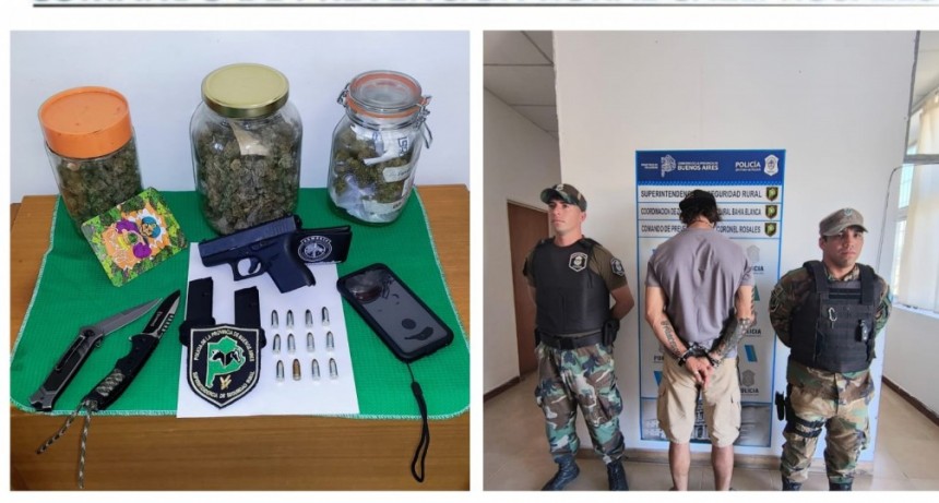 Operativo Policial en ruta 3 deja detenido por drogas