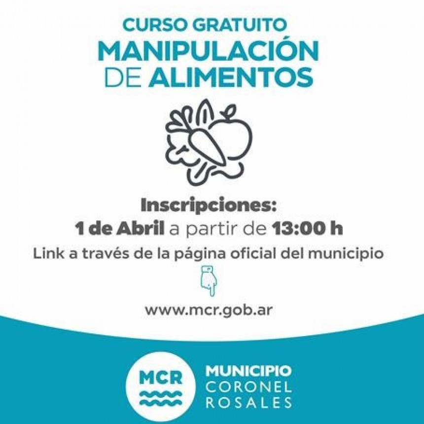 Inicio de inscripciones para curso a manipulaci&oacute;n de alimentos