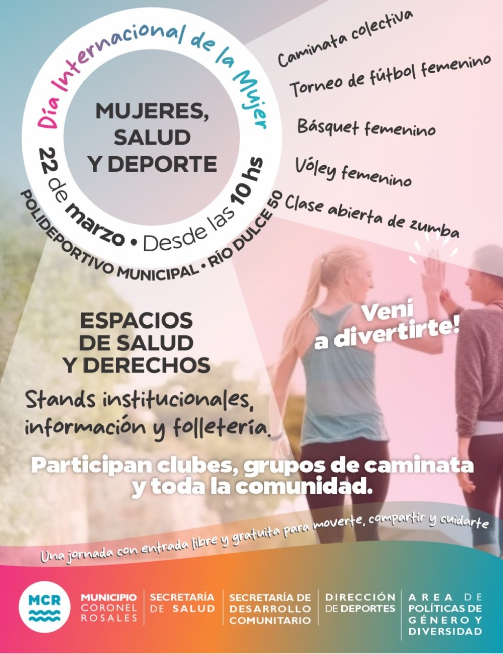 &ldquo;Mujeres, Salud y Deporte&rdquo;: jornada abierta en el Polideportivo Municipal