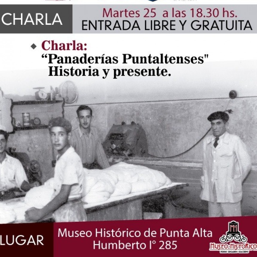 Siclo de charlas del Archivo Hist&oacute;rico Municipal de Punta Alta.