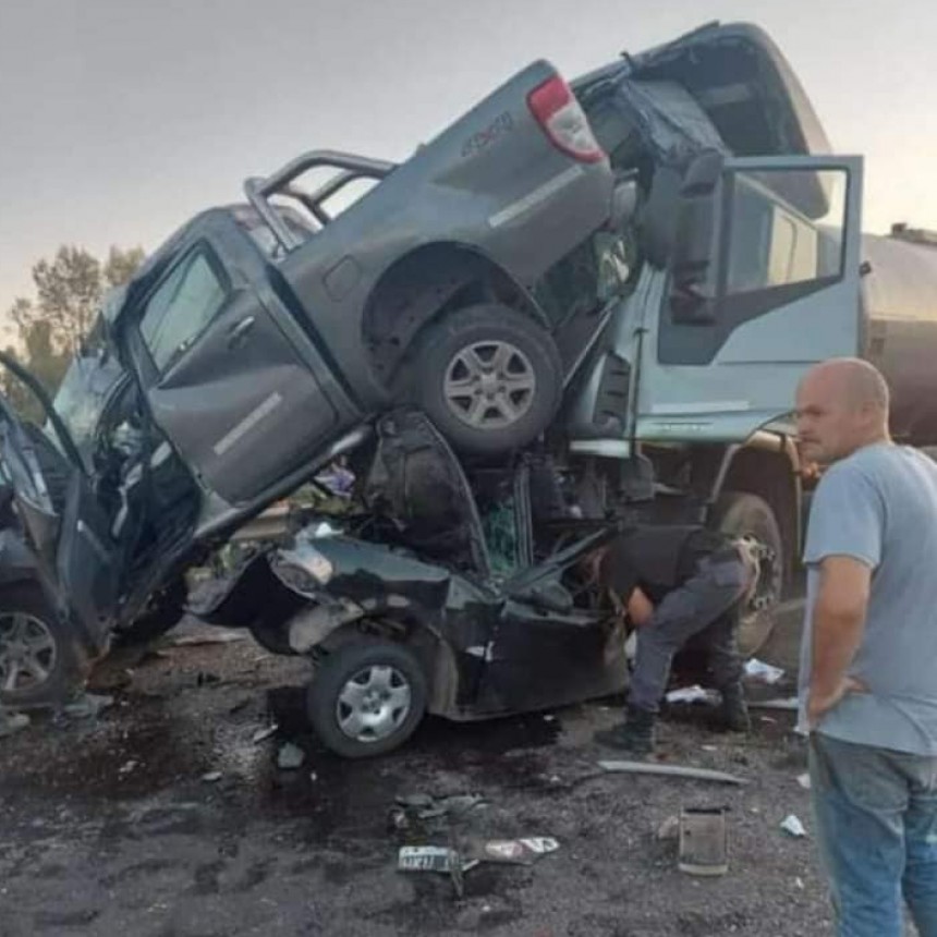 CHOQUE EN CADENA EN RUTA 6