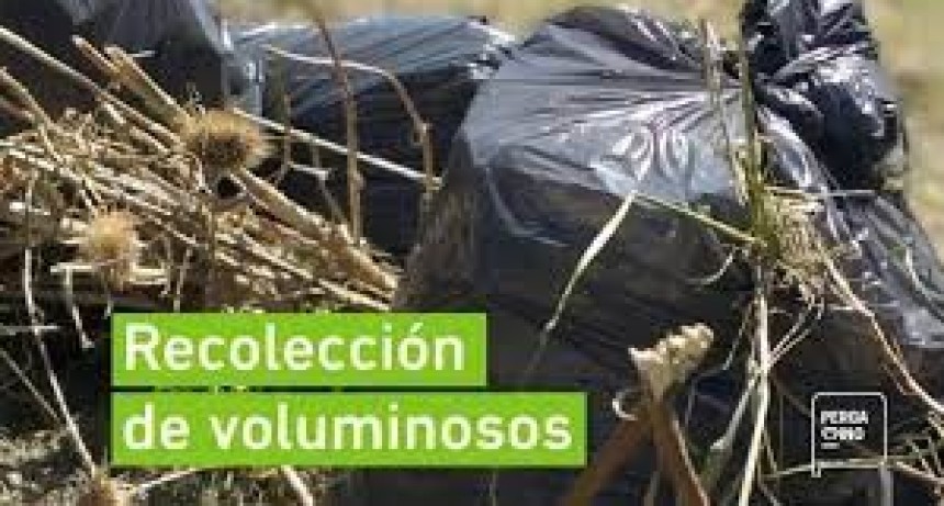 El martes 2 inicia el cronograma de recolecci&oacute;n de voluminosos del mes de mayo