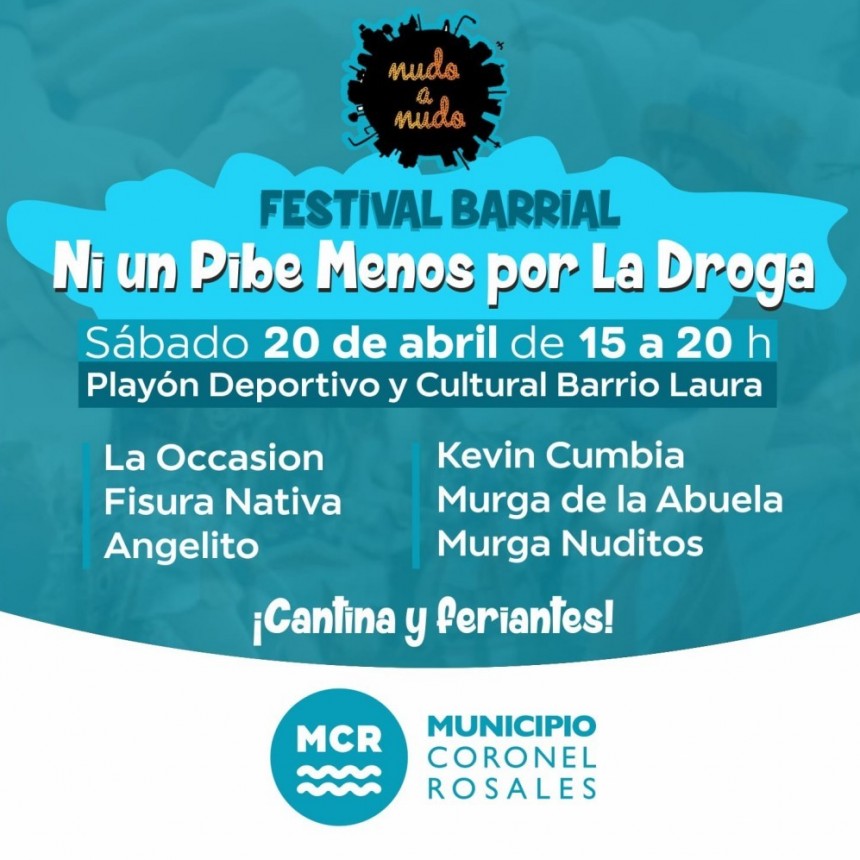 Festival 'Ni un pibe menos por la droga'