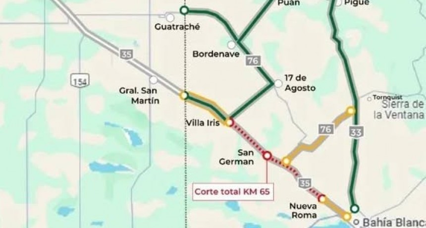 Estado de las rutas luego de la tormenta