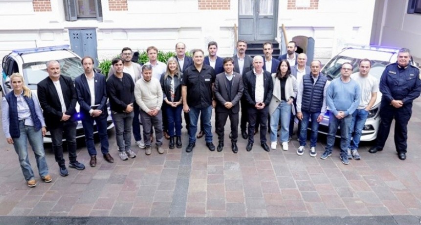 Kicillof encabez&oacute; el acto de adhesi&oacute;n de 19 municipios al Fondo de Fortalecimiento de la Seguridad